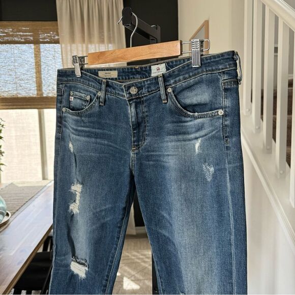 Adriano Goldschmied AG Stilt Cigarette Jean 31R Distressed - Picture 8 of 14